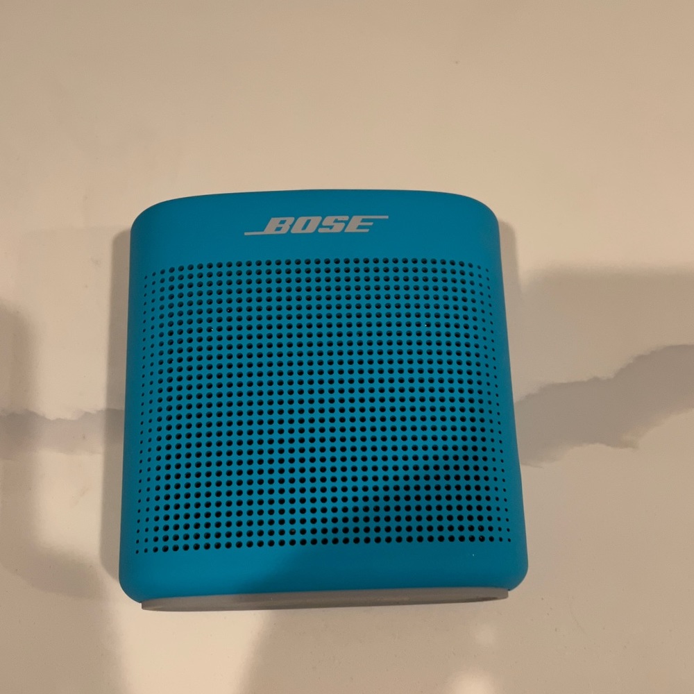 Blue Bose speaker